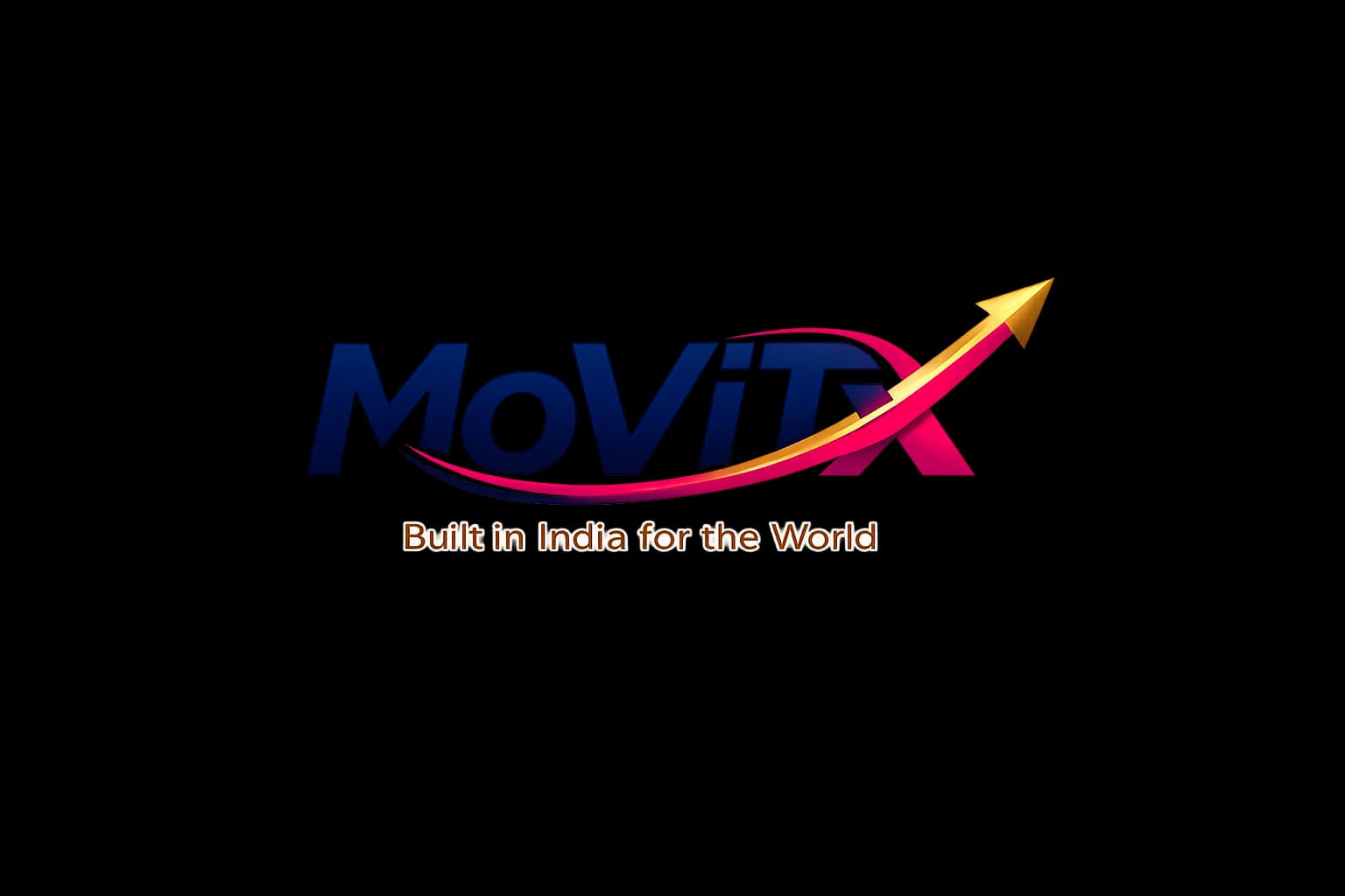 MoViTx logo with tagline Built in India for the World