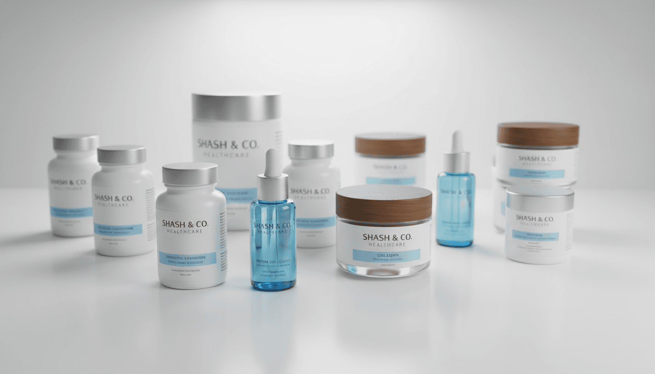 Science-backed formulas - Shash & Co Healthcare product range with tested ingredients